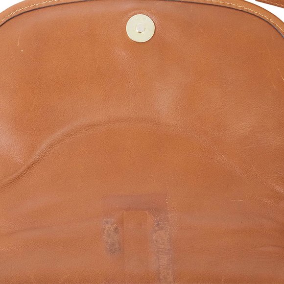 Celine Leather Brown Zip & Flap Over Shoulder/Crossbody Messenger Bag